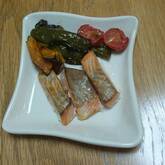 鮭のガーリックバター焼