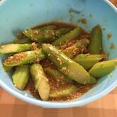 アスパラのゴマ和え