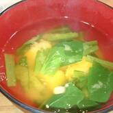 カボチャと玉ネギのみそ汁