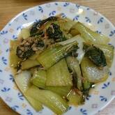 チンゲンサイのツナ炒め