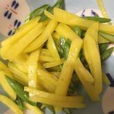 ジャガイモとインゲンのカレー風味