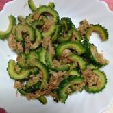 味付け簡単！ゴーヤとツナの麺つゆ炒め