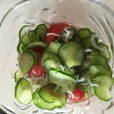 ジャコとキュウリの酢の物