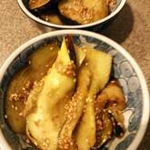 揚げナスのゴマ和え