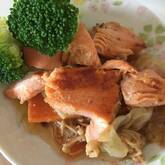 鮭のみそバター炒め