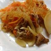 ニンニク・ショウガしょうゆを使ったチャプチェ