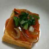 厚揚げの野菜あんかけ