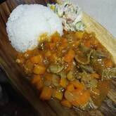 取り分けカレーライス