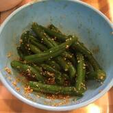 インゲンのピーナッツ和え