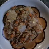 大根ステーキの肉みそがけ