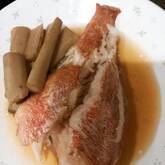 赤魚と小松菜の煮付け