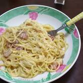 生クリームなして作る本格濃厚カルボナーラ