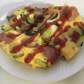 具だくさん卵焼きのサンドイッチ