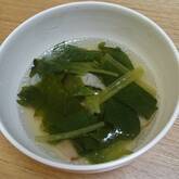 ホウレン草のジンジャースープ