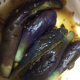 蒸しナスのミョウガソース