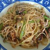 キノコとアンチョビのパスタ