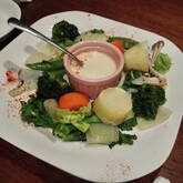 蒸し野菜とバーニャカウダ