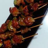 フライパンで焼き鳥