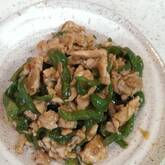 細切り豚肉と野菜炒め