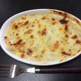 卵とソーセージのとろーりポテトグラタン