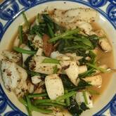 イカと小松菜の炒め物