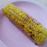フライパンで焼きトウモロコシ