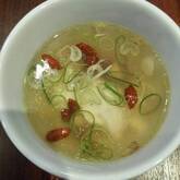 牛すじ・塩コショウ味のスープ