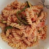 マカロニのケチャップ炒め