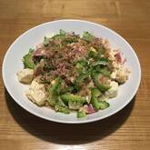 豆腐とゴーヤの卵炒め