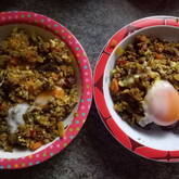 セロリたっぷりのドライカレー