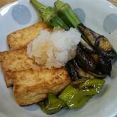 揚げナスのおろしポン酢和え