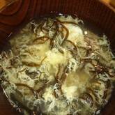 もずくと卵のスープ