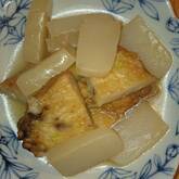 お手軽食材で！ちくわとコンニャクの煮物