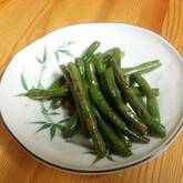 サヤインゲンの炒め物