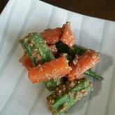 あと一品に！ゆでオクラのゴマ和え