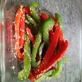 ピーマンのゴマ和え