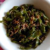 ピーマンとジャコのおかか炒め