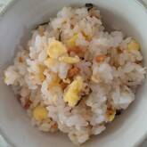 鮭と卵の混ぜご飯
