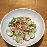 キュウリとちくわのからしマヨネーズ和え