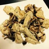 鶏肉のバジル炒め