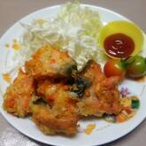 鮭のオランダ揚げ