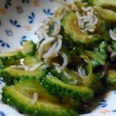 シラスとゴーヤの簡単炒め