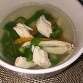 鶏と白ネギのスープ