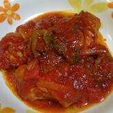 鶏肉のコラーゲントマト煮込み