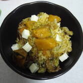 カボチャのカレーリゾット