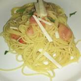 簡単！カリカリベーコンと大葉の和風パスタ by  中島 和代さん／杉本 亜希子さん