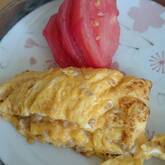 ひき肉入りオムレツ
