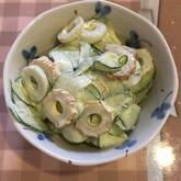 キュウリとちくわのからしマヨネーズ和え