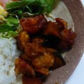 カボチャと鶏肉の煮物