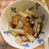 ちくわの塩昆布炒め